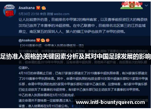 足协准入资格的关键因素分析及其对中国足球发展的影响 足协准入资格的关键因素分析及其对中国足球发展的影响